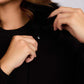 Women Coat Wool Black