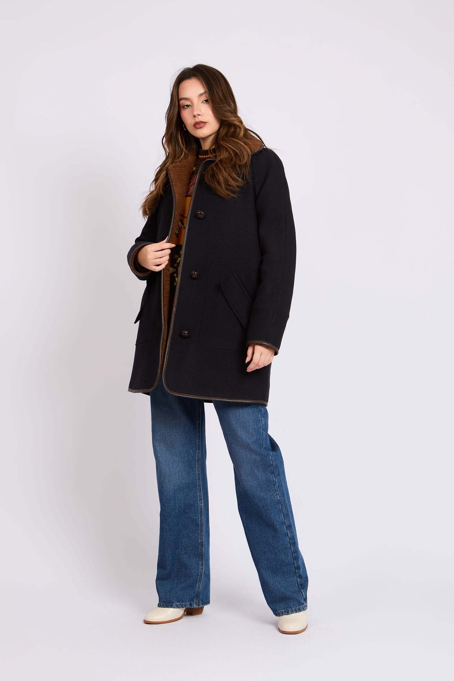 Women Regular Fit Jacket Black