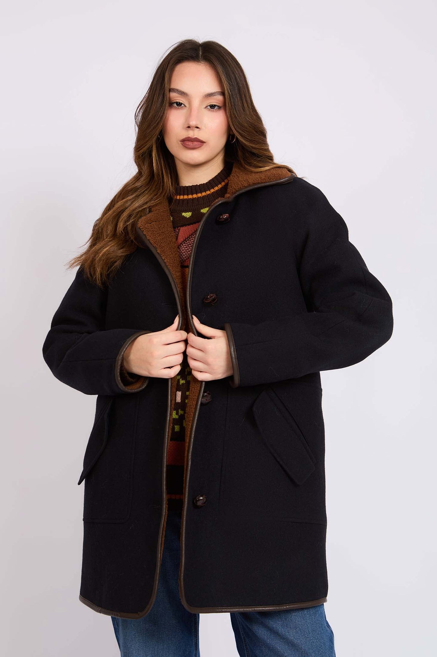 Women Regular Fit Jacket Black