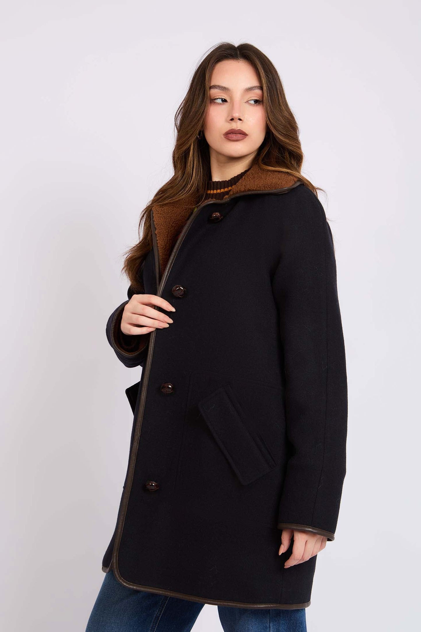 Women Regular Fit Jacket Black