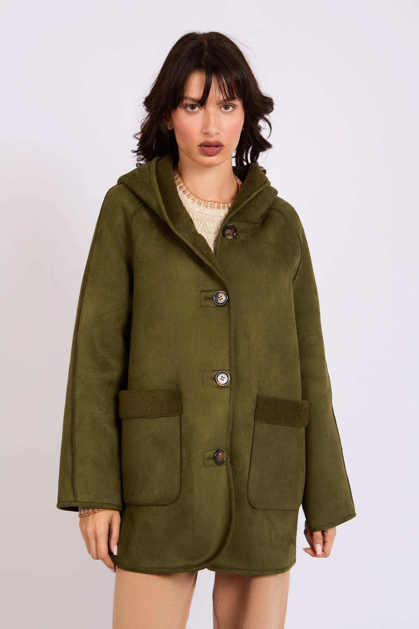 Women Regular Fit Jacket Green