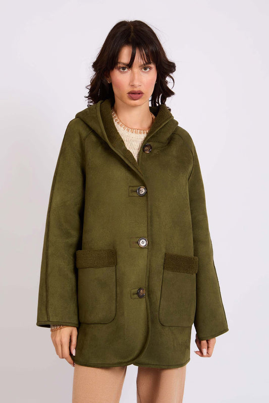 Women Regular Fit Jacket Green
