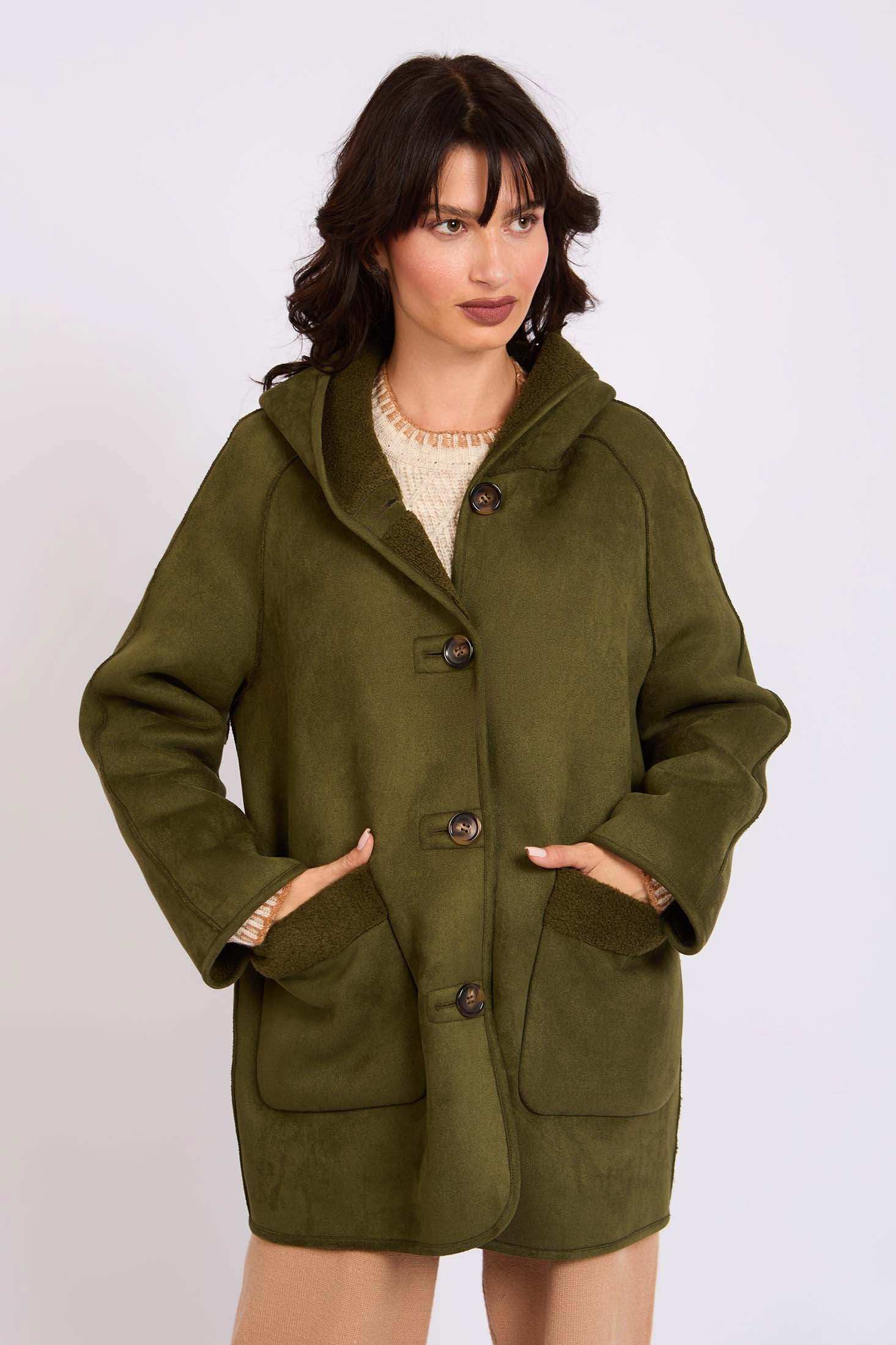 Women Regular Fit Jacket Green
