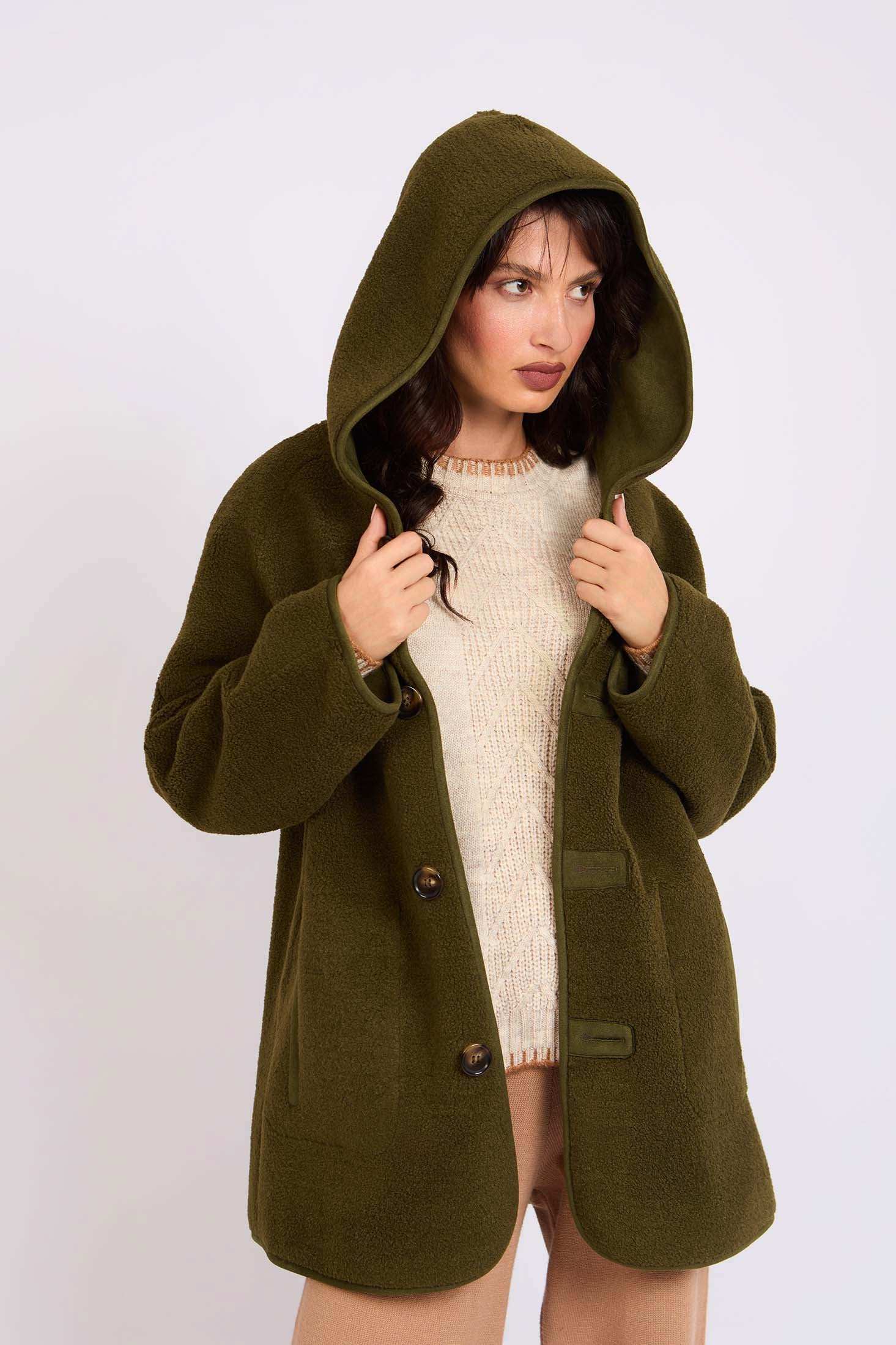 Women Regular Fit Jacket Green