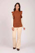 Women Regular Fit Vest Orange