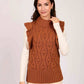 Women Regular Fit Vest Orange