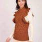 Women Regular Fit Vest Orange