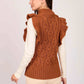Women Regular Fit Vest Orange