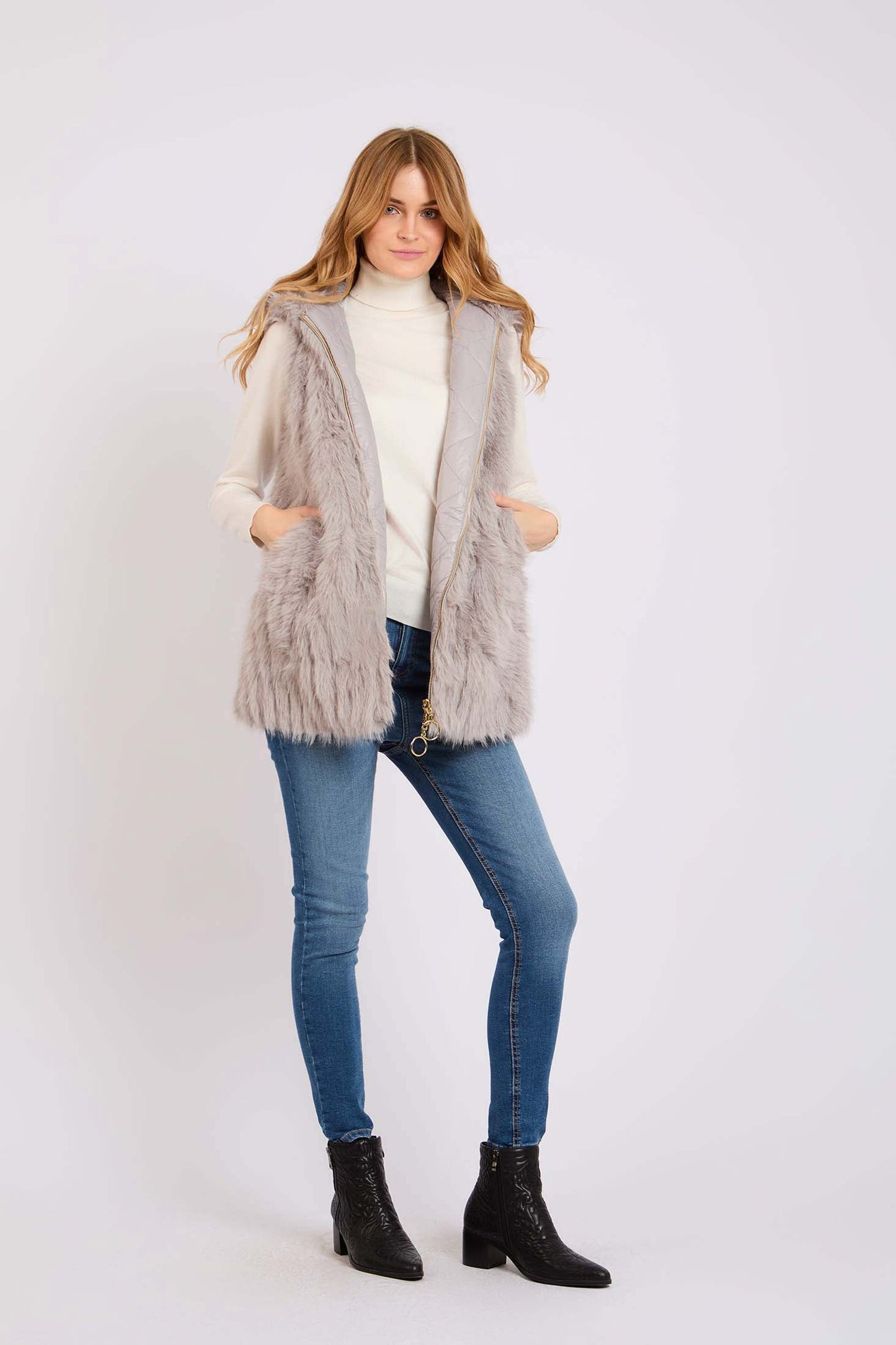 سترة نسائية عادية - بنية