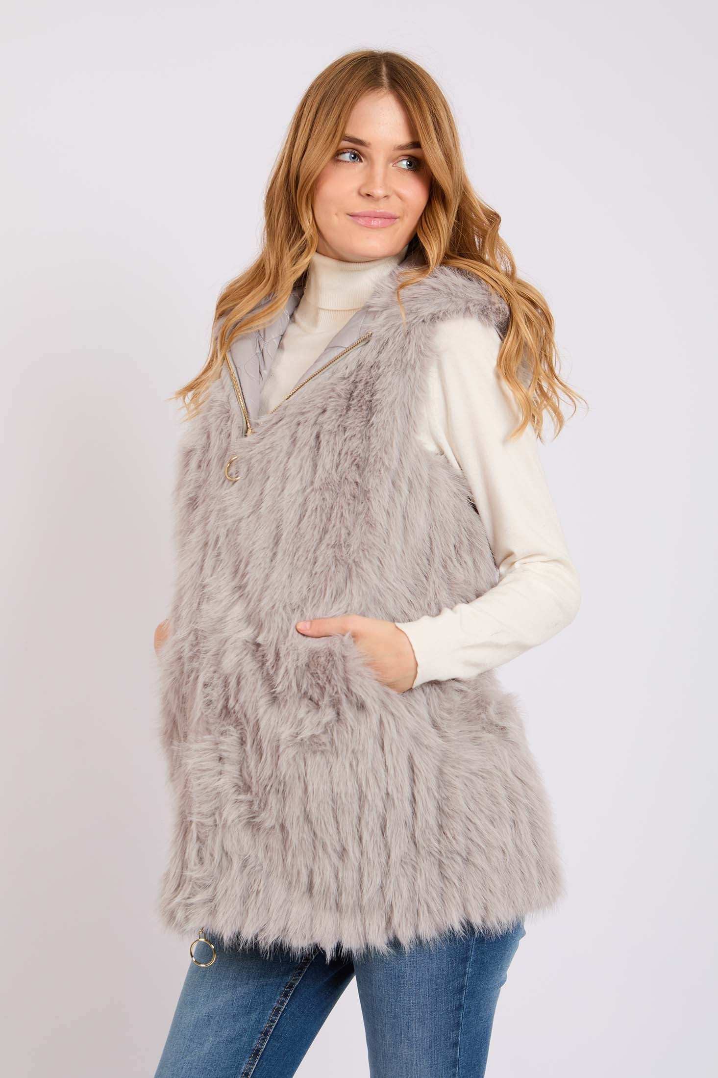 Women Regular Fit Vest Grey