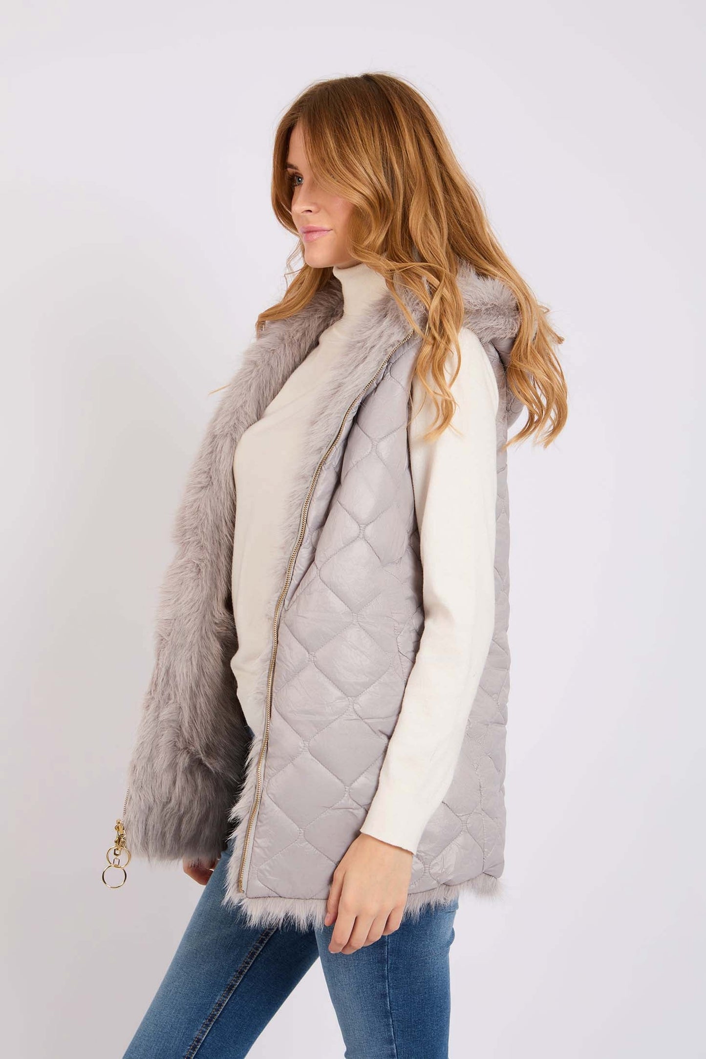 سترة نسائية عادية - بنية