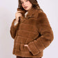 Women Regular Fit Jacket Brown