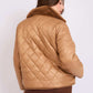 Women Regular Fit Jacket Brown