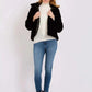 Women Regular Fit Jacket Black