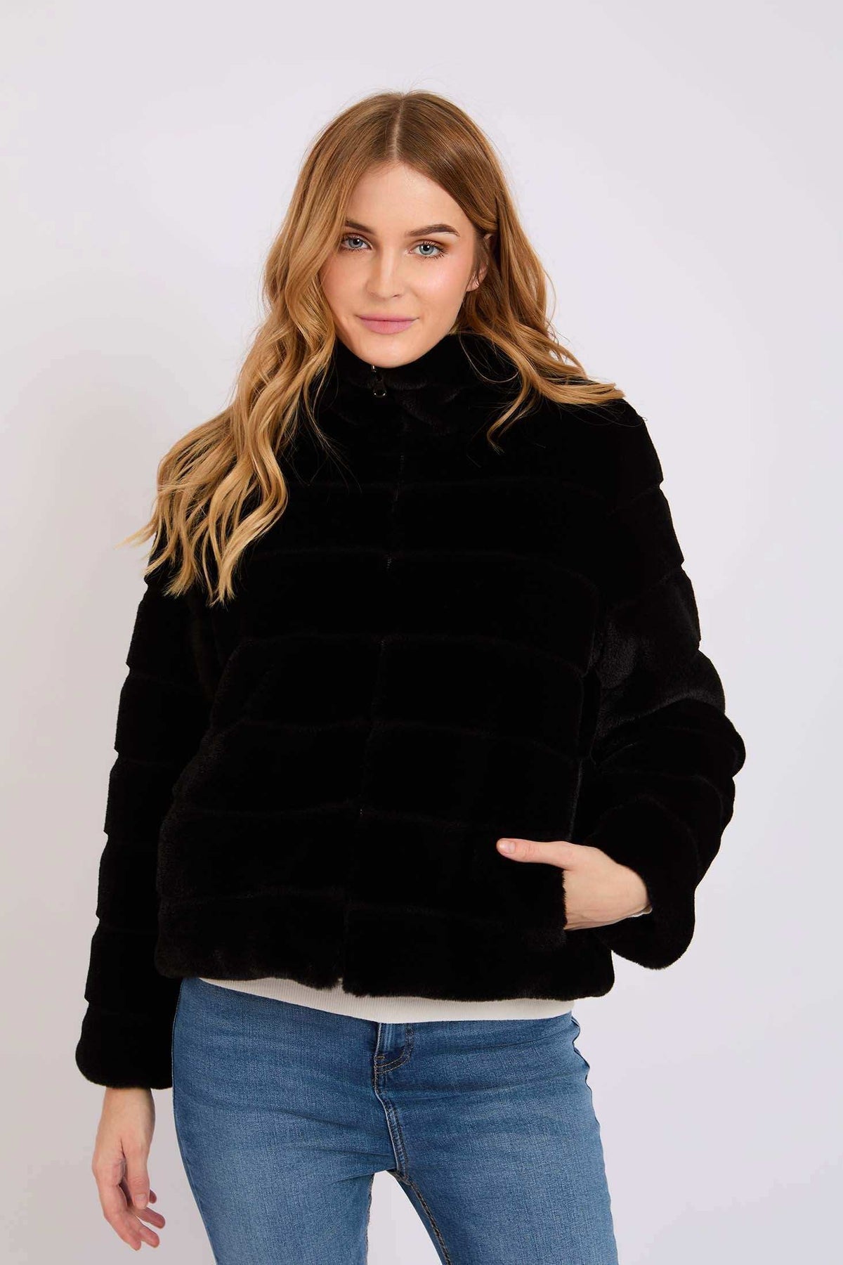 Women Regular Fit Jacket Black