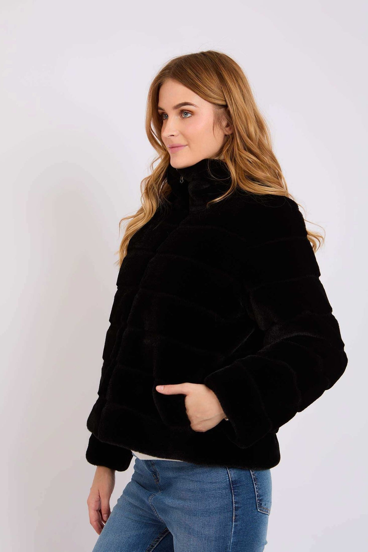 Women Regular Fit Jacket Black