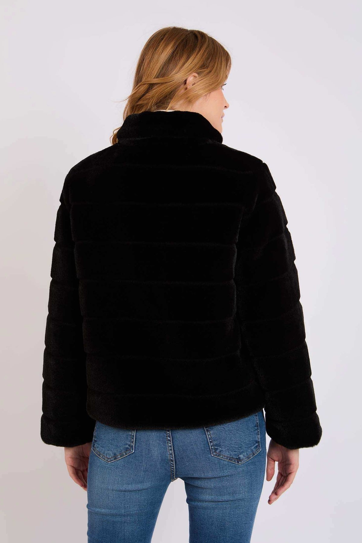 Women Regular Fit Jacket Black