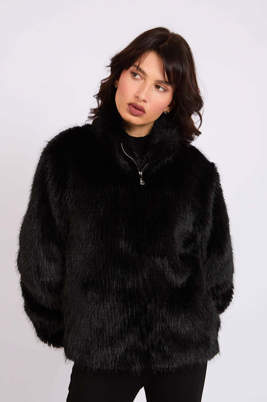 Women Regular Fit Jacket Black