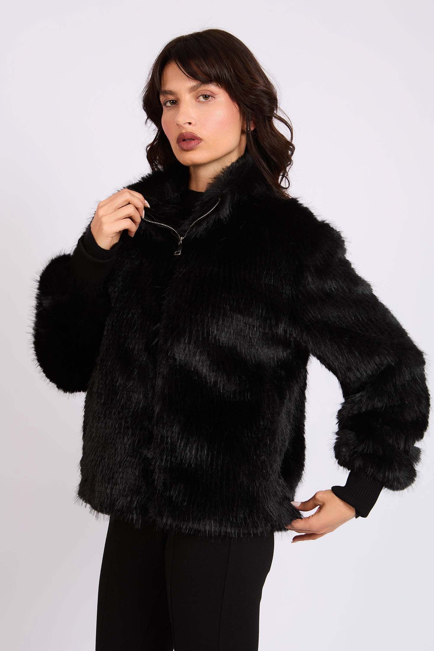 Women Regular Fit Jacket Black