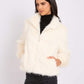 Women Regular Fit Jacket Off White
