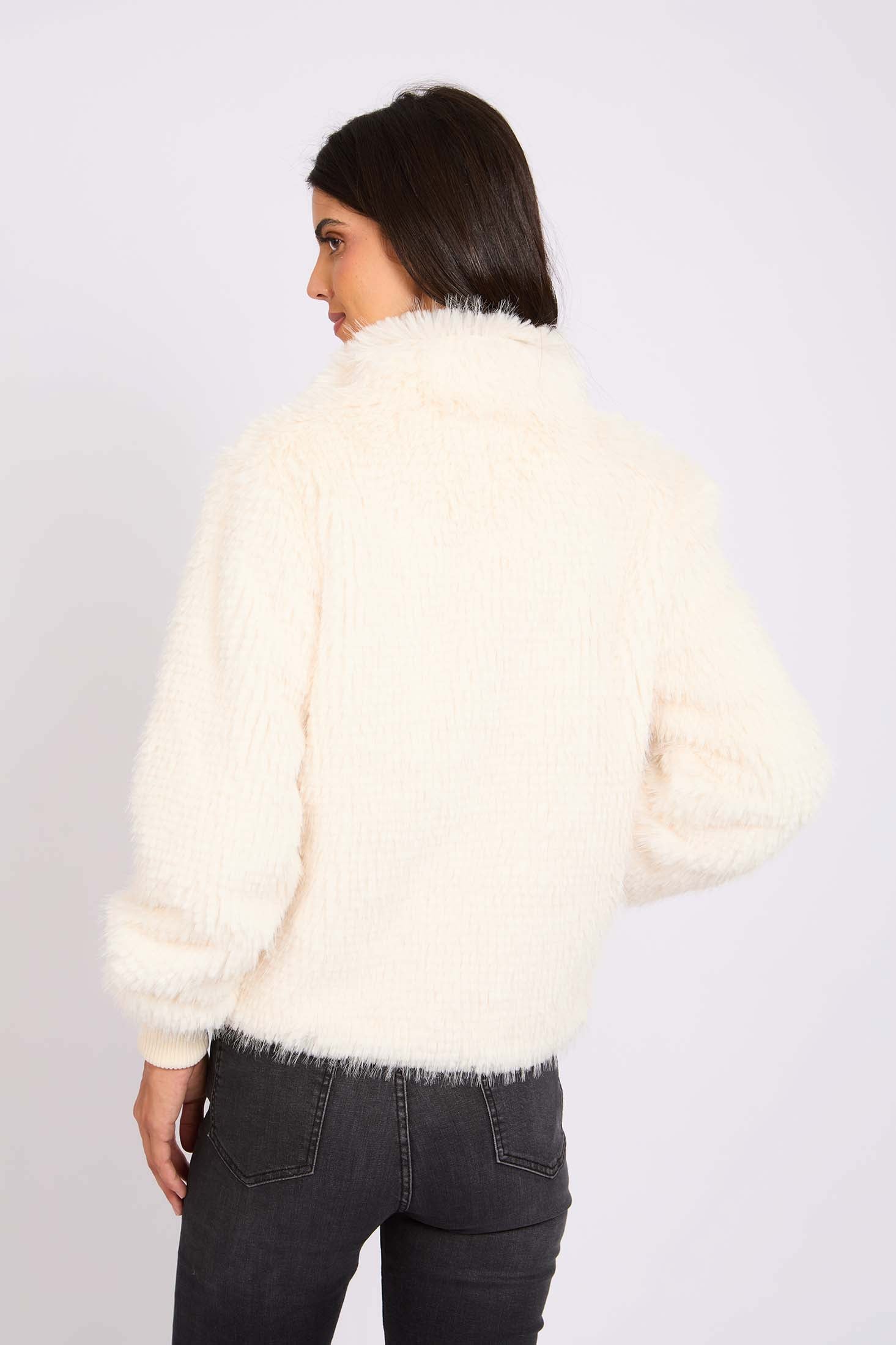 Women Regular Fit Jacket Off White