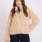 Women Regular Fit Jacket Brown