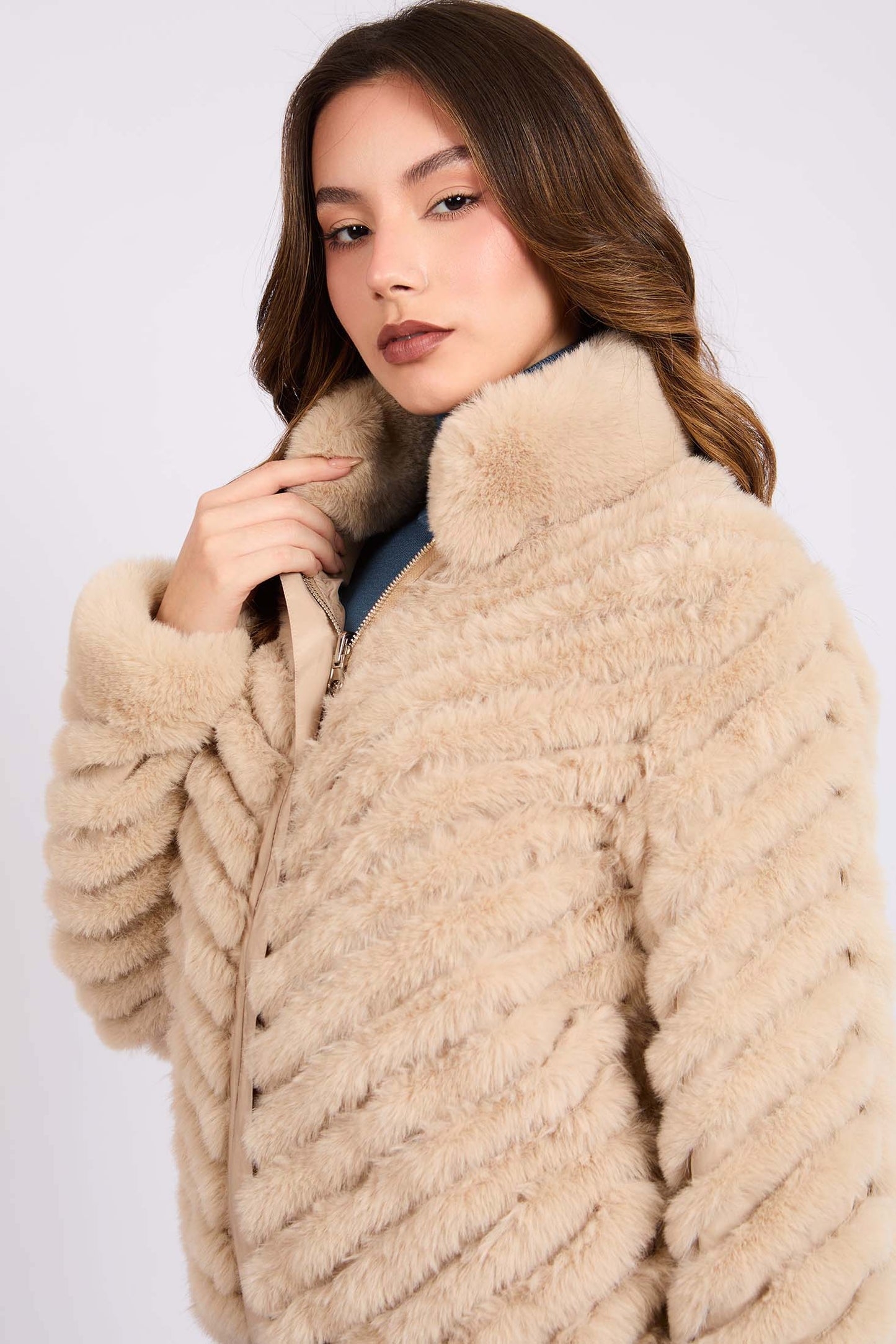 Women Regular Fit Jacket Brown