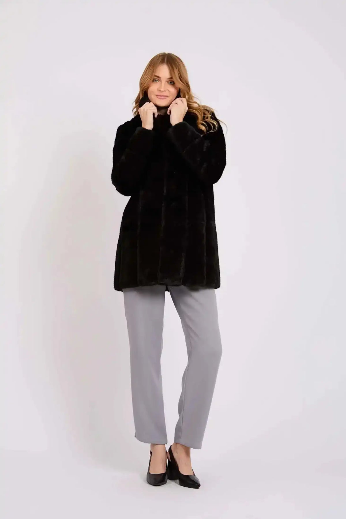 Women Regular Fit Jacket Black