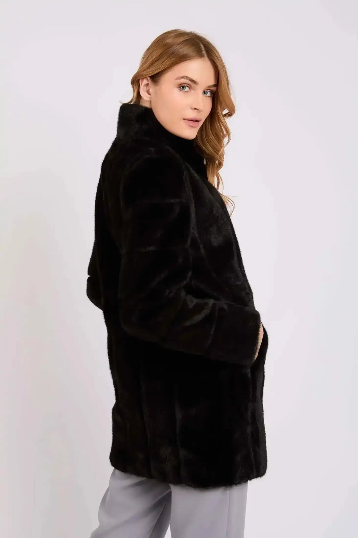 Women Regular Fit Jacket Black