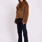 Women Regular Fit Jacket Brown