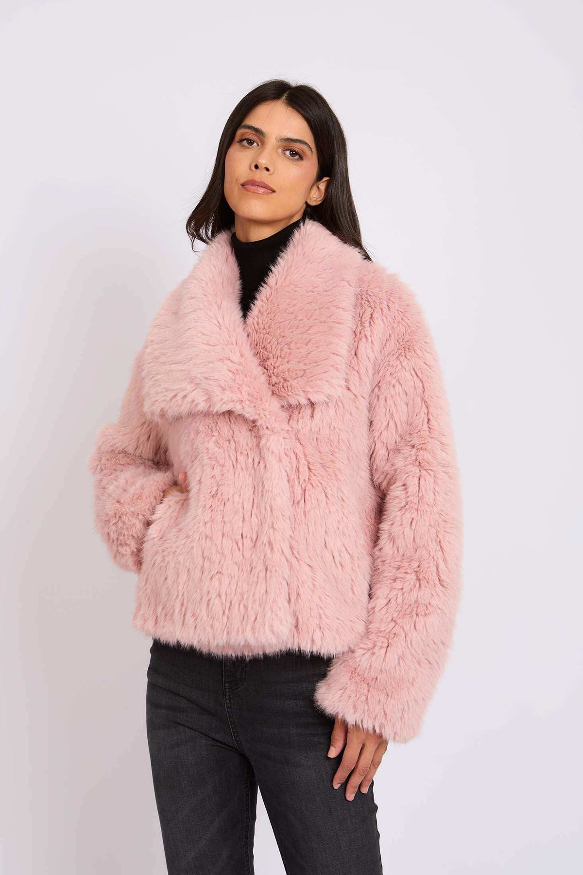 Women Regular Fit Jacket Pink