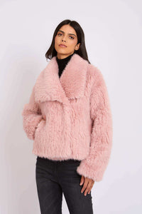 Women Regular Fit Jacket Pink
