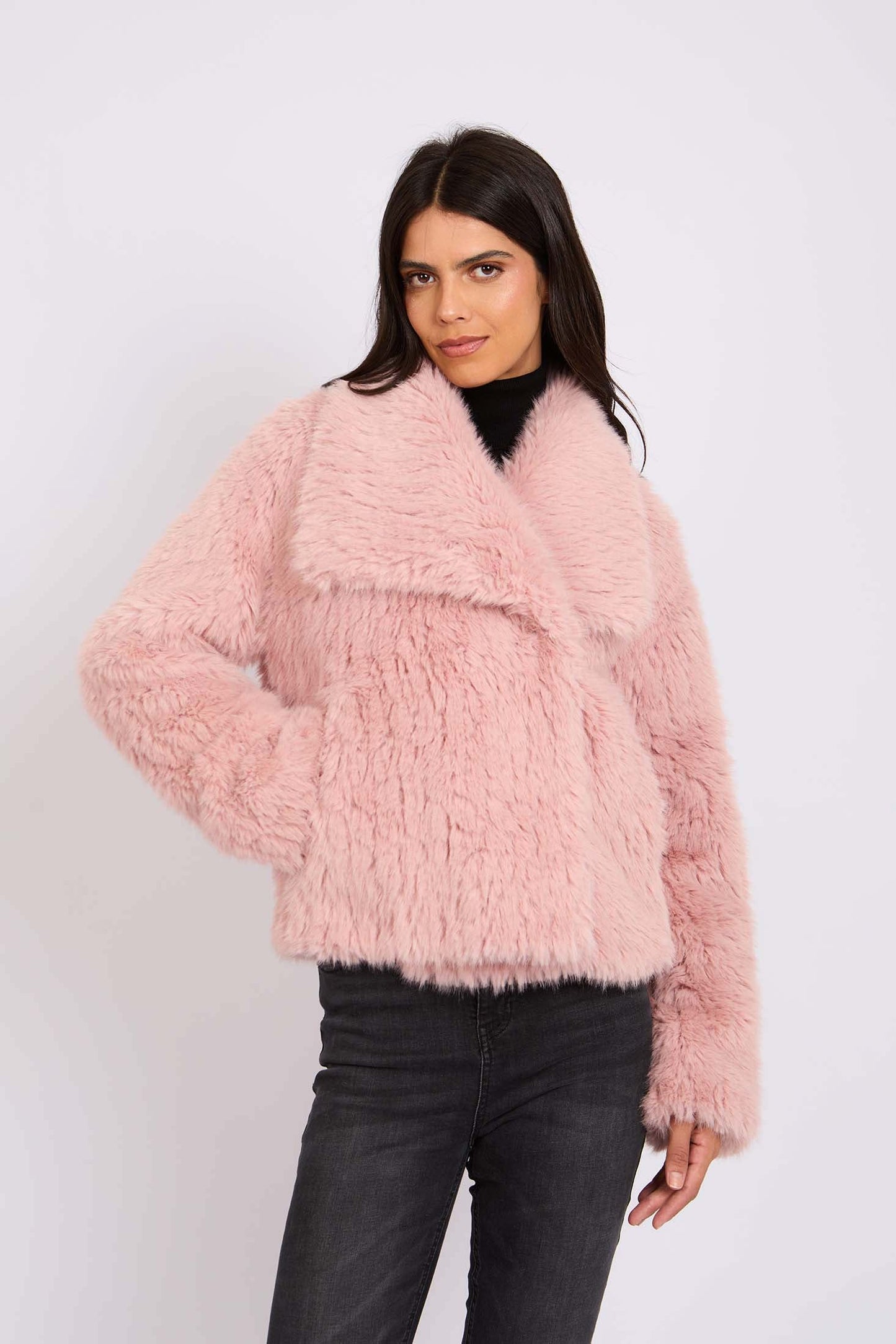 سترة نسائية عادية - وردية