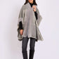 Women Regular Fit Poncho Grey