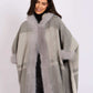 Women Regular Fit Poncho Grey