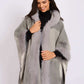 Women Regular Fit Poncho Grey