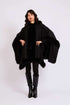 Women Regular Fit Poncho Black