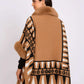 Women Regular Fit Poncho Brown
