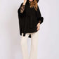 Women Regular Fit Poncho Black
