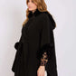 Women Regular Fit Poncho Black