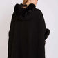 Women Regular Fit Poncho Black