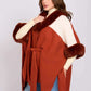 Women Regular Fit Poncho Multicolor