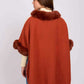 Women Regular Fit Poncho Multicolor