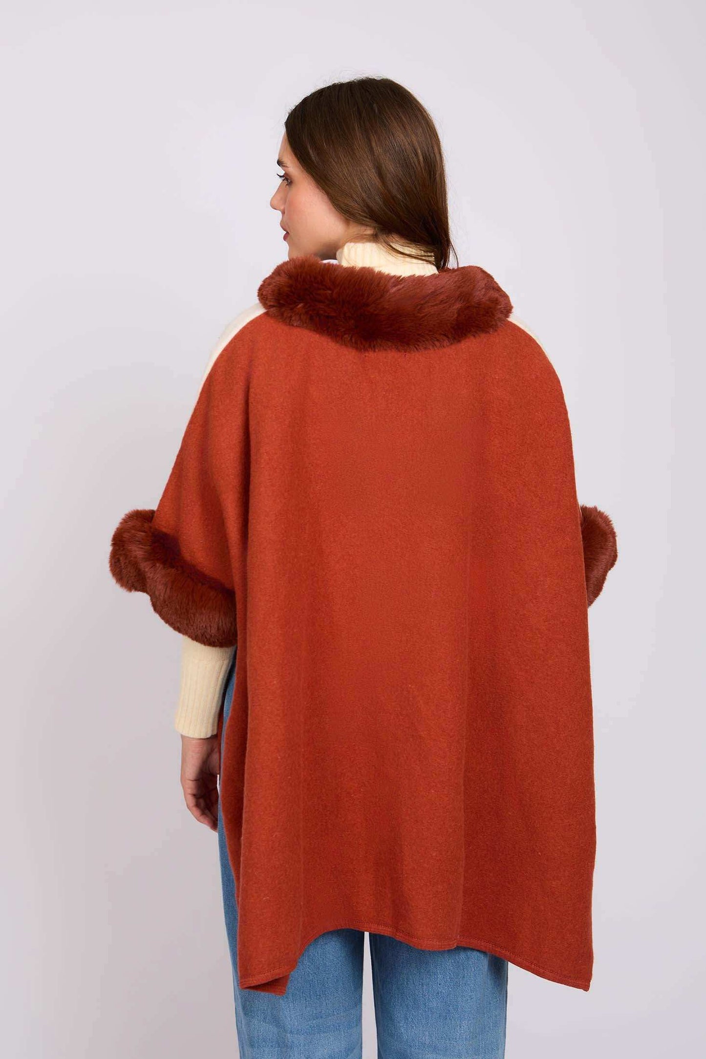 Women Regular Fit Poncho Multicolor