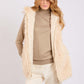 Women Regular Fit Vest Beige