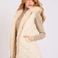 Women Regular Fit Vest Beige