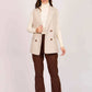 Women Regular Fit Vest Beige