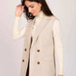 Women Regular Fit Vest Beige