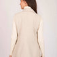 Women Regular Fit Vest Beige
