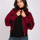 Women Regular Fit Cardigan Burgundy